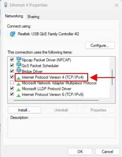 Configure IPv4 Settings