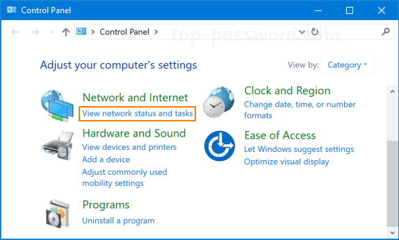 Open Network Settings
